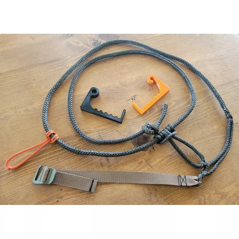 1/4 AmSteel Tether with Tether Bow Hanger WEBBING Package