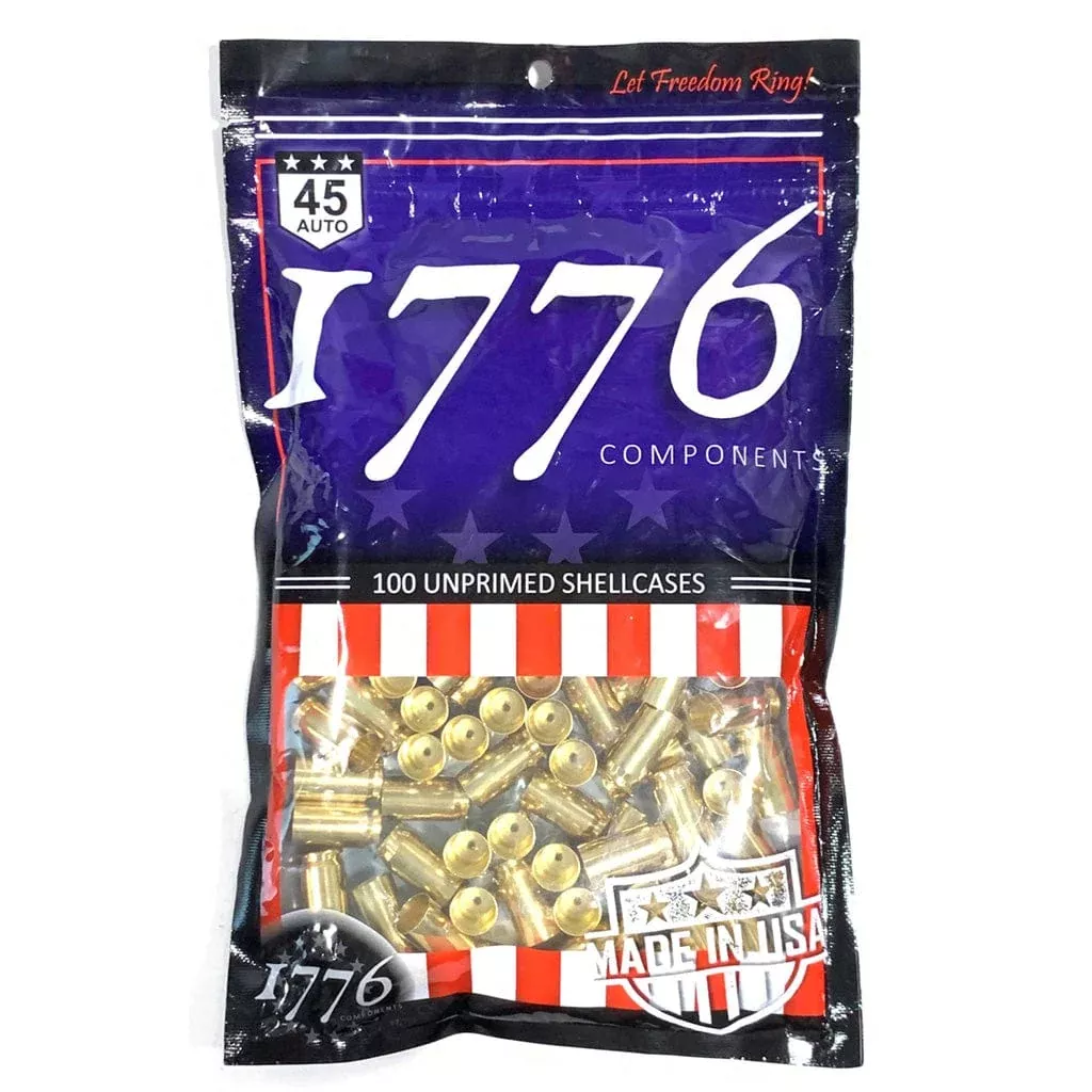 1776 Usa Unprimed Brass 45 Acp 100 Pc.