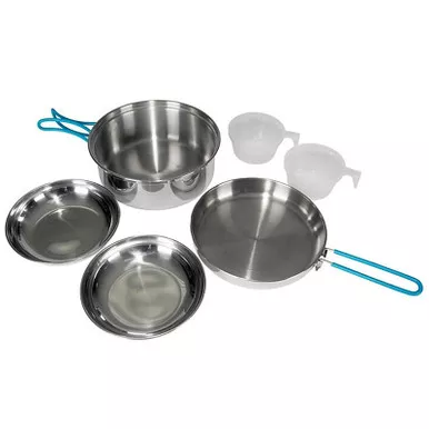 2 Person Cook Set Stainless Steel