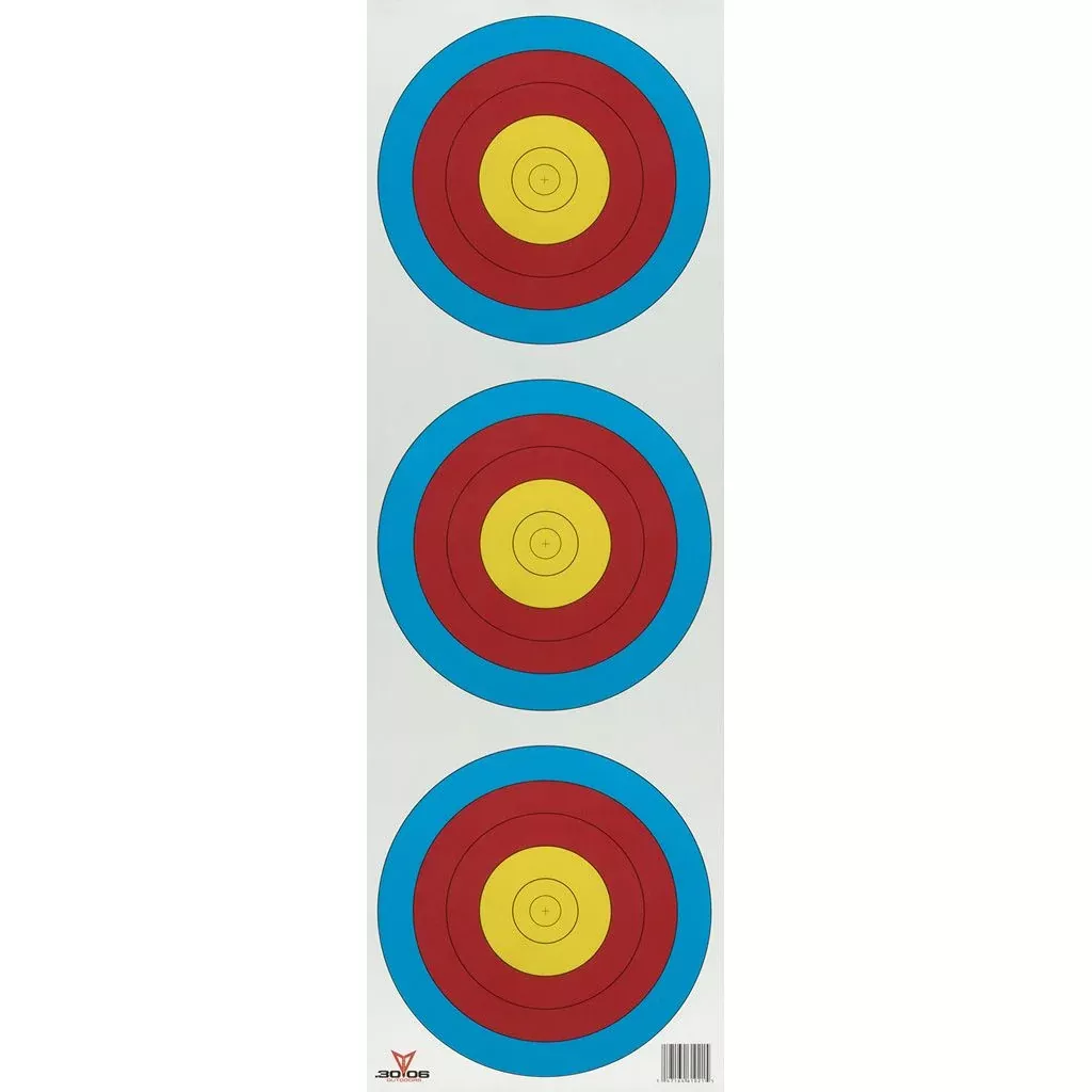 30-06 Paper Targets – Verticle 3 Spot
