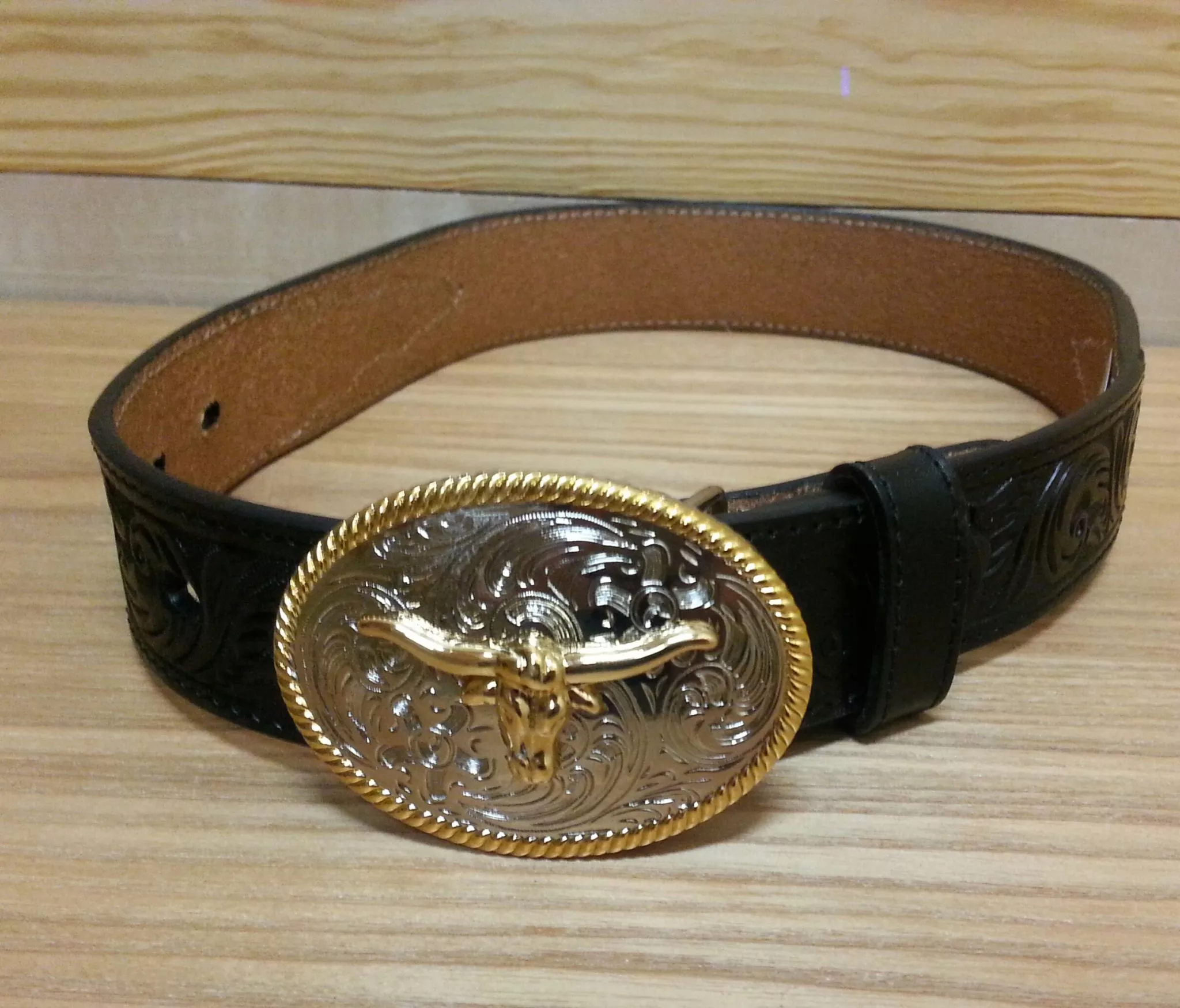 3d 1 1/4″ Black Kids’ Western Basic Belt