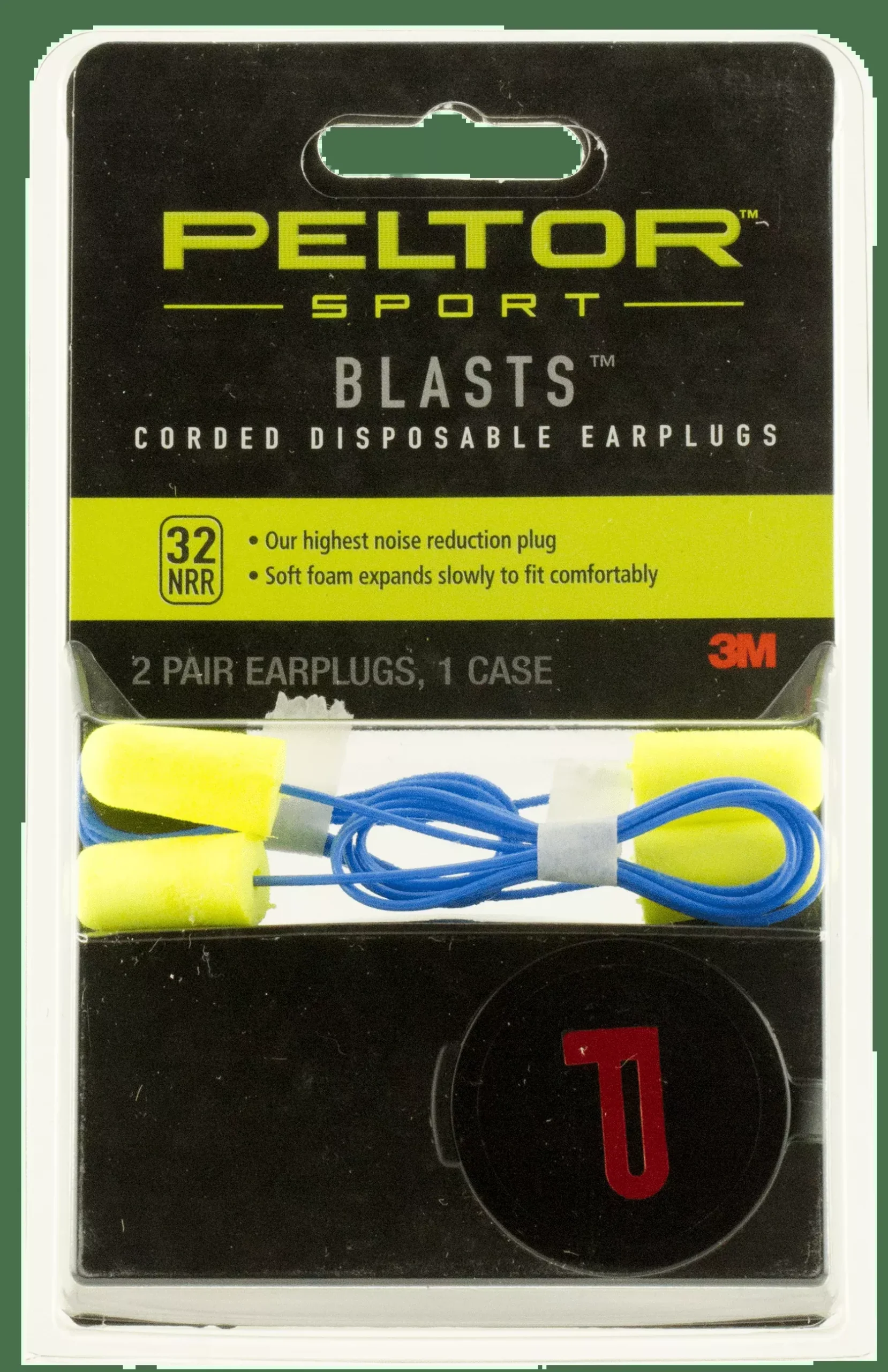 3m Peltor Sport, Ear 97081Blasts Corded Plugs2pr