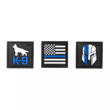 5.11 Tactical 81757 Thin Blue 1″ x 1″ Patch (3 Pack), Blue