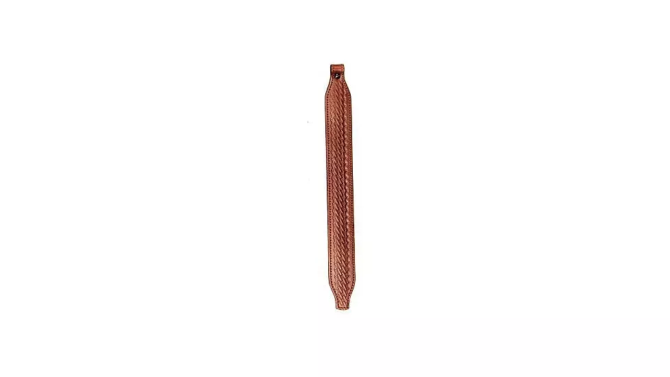 AA&E Leathercraft Basket Weave Brown Leather Tapered Sling #8501080S210