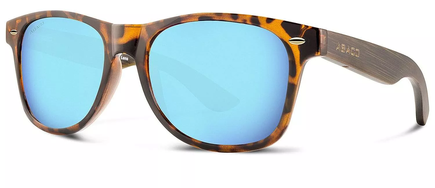 Abaco Taylor Matte Black Dark Bamboo/Caribbean Blue Mirror