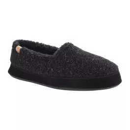 Acorn Men's Moc Slippers - Black Berber - L