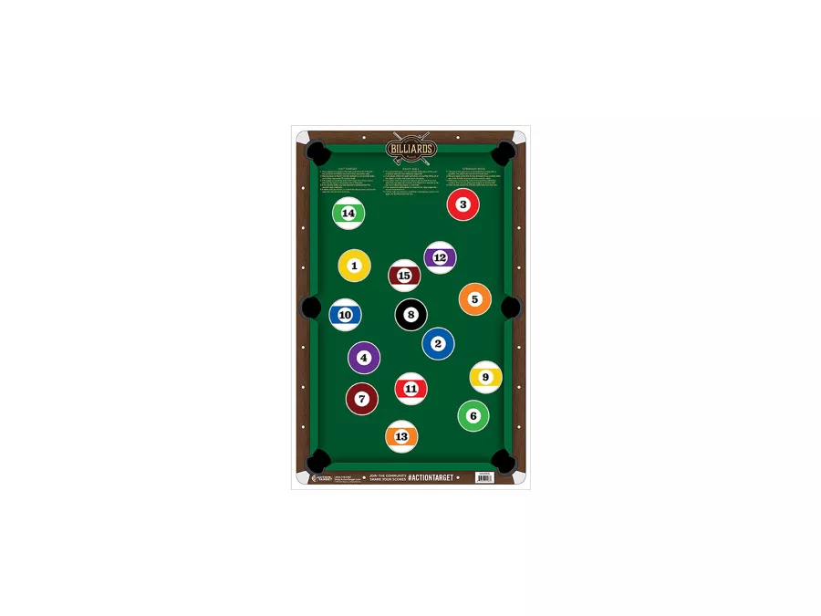 Action Target Pool Table Paper Target, 100