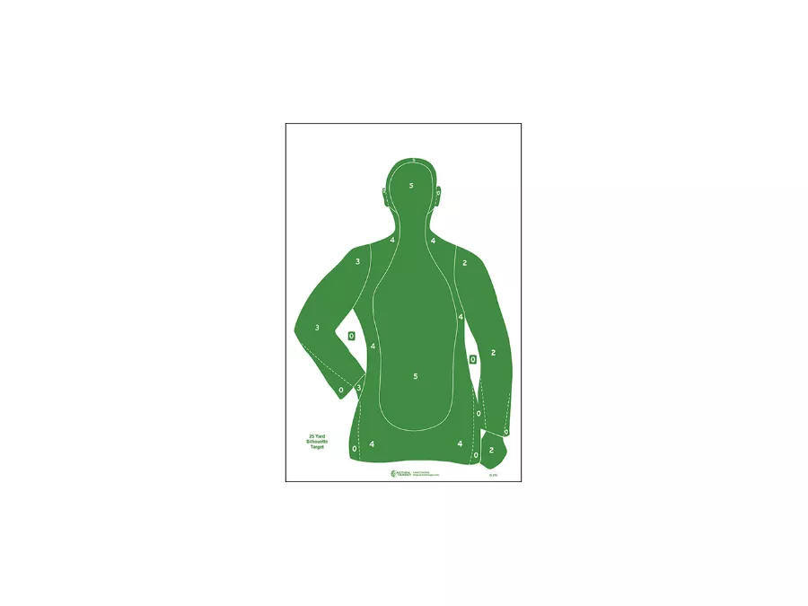 Action Target Qualification Silhouette Paper Target