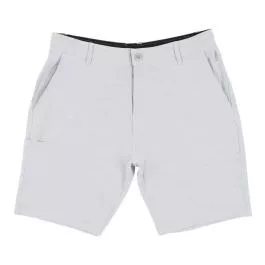 AFTCO Men's 365 Hybrid Chino Short - Light Gray - 32
