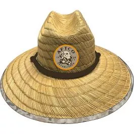 AFTCO Men’s Boatbar Straw Hat – Sand Grouper Camo