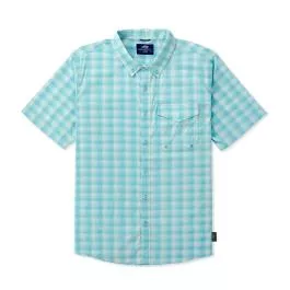 AFTCO Men's Portside SS Button Down Fishing Shirt - Splish Splash - L