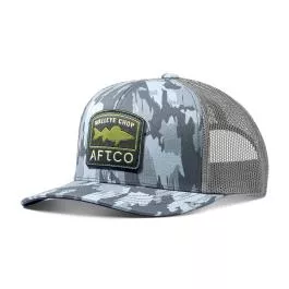 AFTCO Men's Walleye Chop Trucker - Steel Current Camo