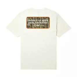 AFTCO Men's Yesterday SS Tee - Cream - S