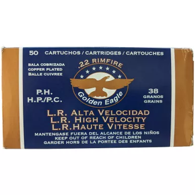 Aguila 22LR High Velocity 38 GR HP 50 Rounds