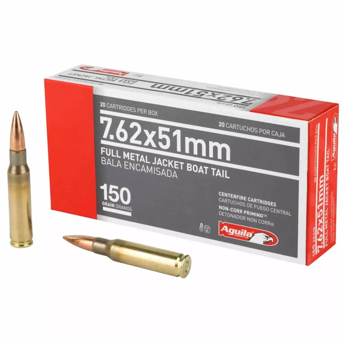 Aguila 7.62x51 mm 150 Gr. FMJ 20/Box