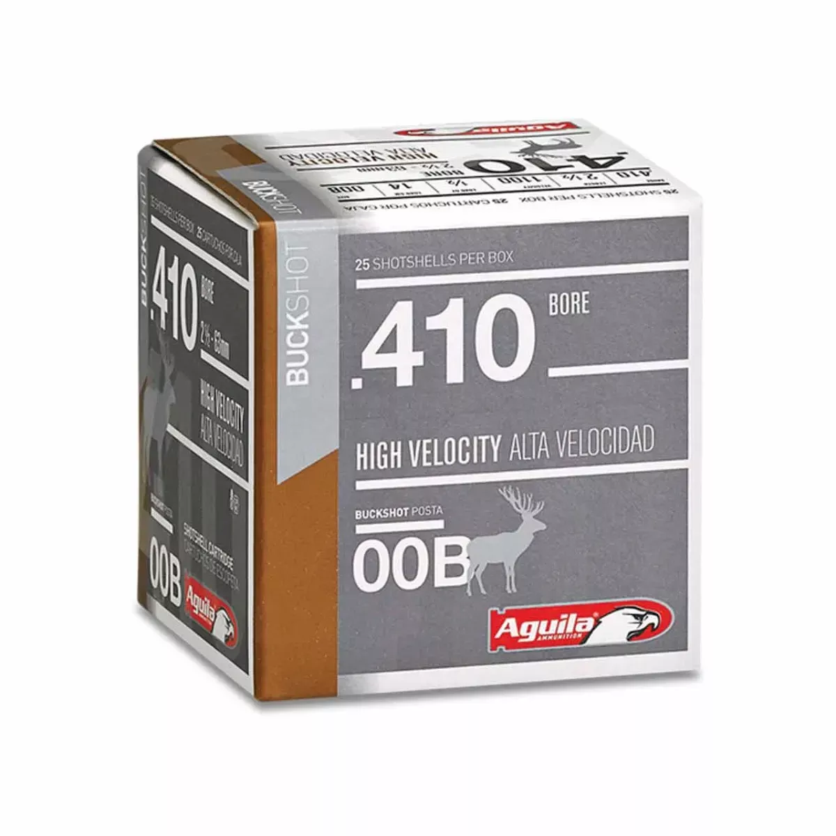 Aguila Hunting High Velocity 410 Ga 2.50″ 00 BK 25/Box