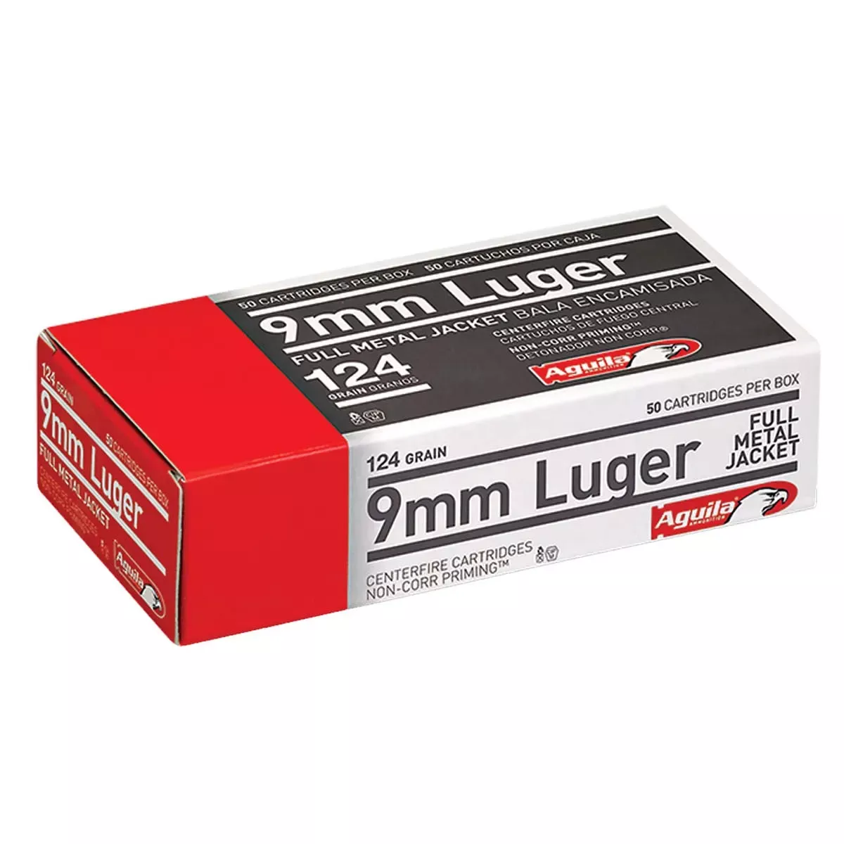 Aguila Target & Range Handgun 9mm Luger 124 gr Full Metal Jacket (FMJ) 50/Box