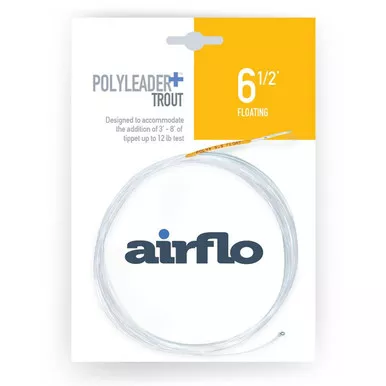 AIRFLO Polyleader Plus 6.5ft Clear Floating Fly Lines (PP-F0-6.5T)