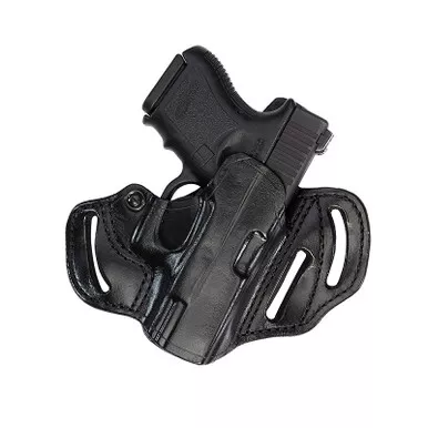 Aker Model 166A Classic 3 Slot Open Top Pancake Holster for Glock 19 23 32