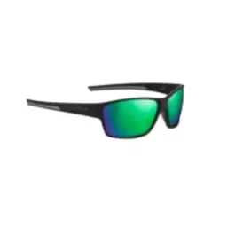 Alexander Sunglasses Wide Wrap Polarized - Black - Green Mirror
