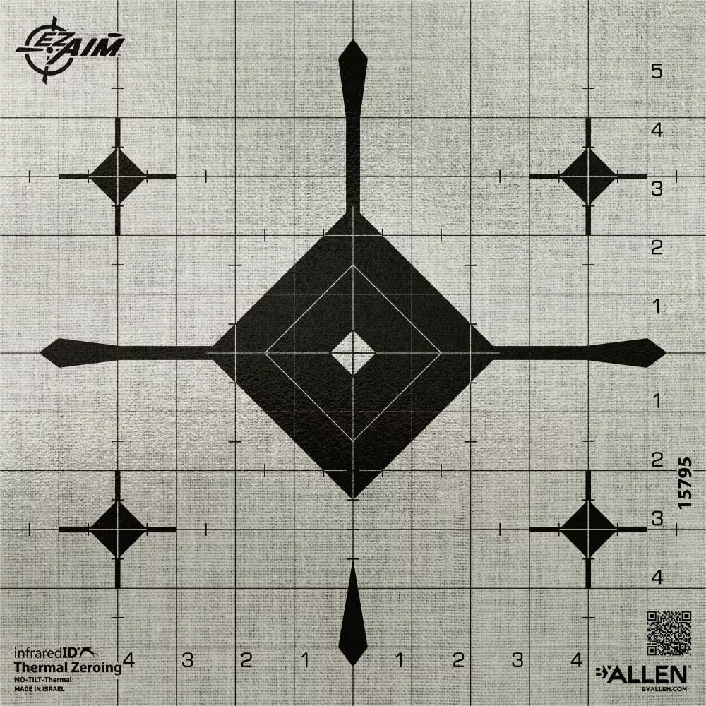 Allen EZ Aim 12″ Thermal ID Grid Target – Gray #15795