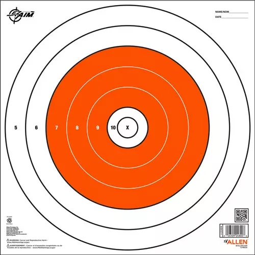 Allen Ez Aim Paper Bullseye – Target 12-pk 12″x12″