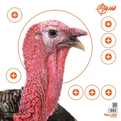 Allen Ez Aim Turkey Target - 6-pk 12"x12" 4 Color Pattereng