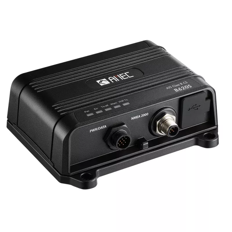 AMEC B620S Class B AIS Transceiver w/VHF Splitter – 2W CSTDMA, NMEA2000, NMEA 0183, USB