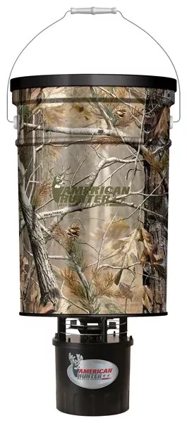 American Hunter Feeder Hanging – 50lb Metal Hopper Rt-ap Camo
