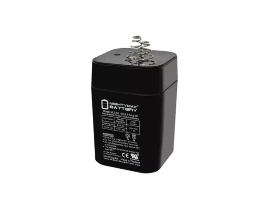 American Hunter Lantern 6 Volt 5 AMP HR Rechargeable Battery, Black