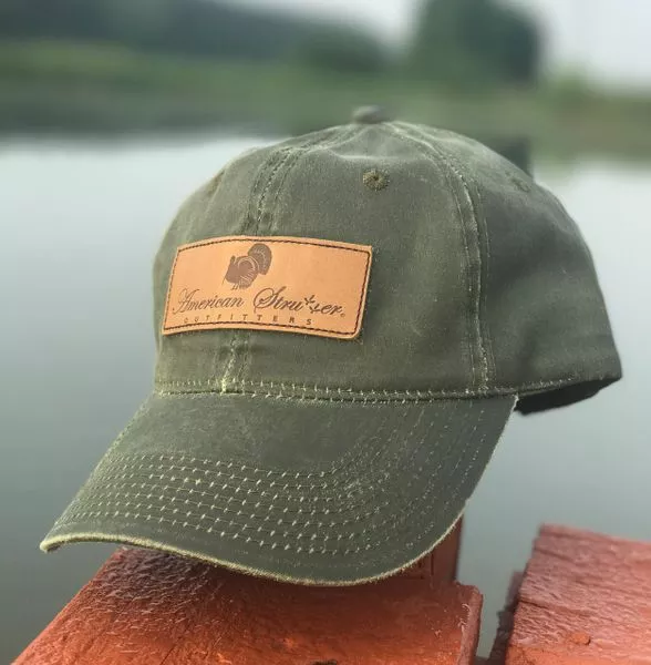 American Strutter Waxed Hat with Leather Patch