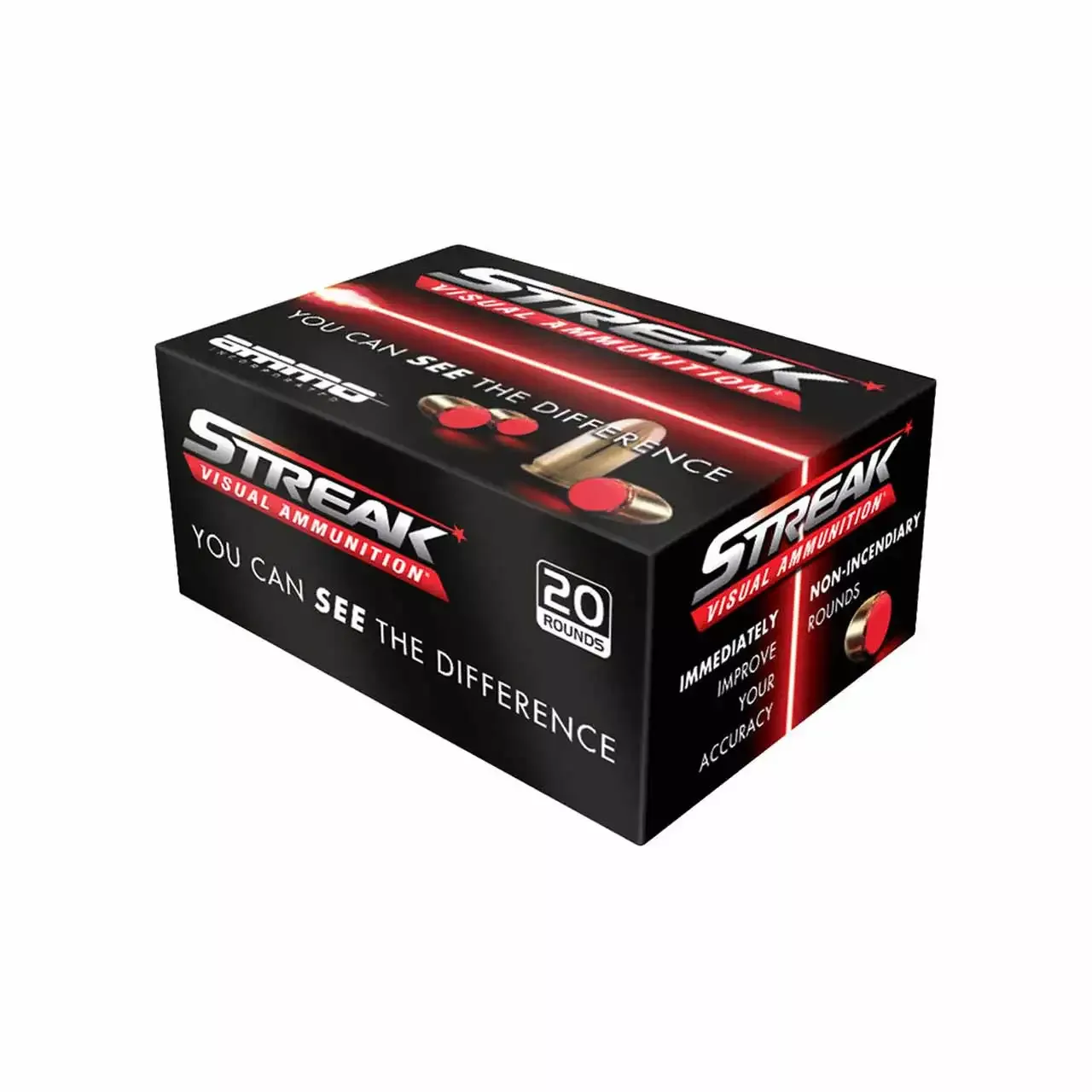 Ammo Inc Streak Visual 38 Special 125 Gr TMC 20/Box