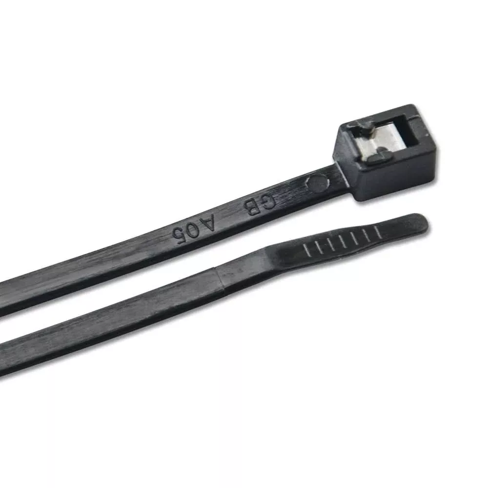 Ancor 8" UV Black Self Cutting Cable Zip Ties - 50-Pack - 199277