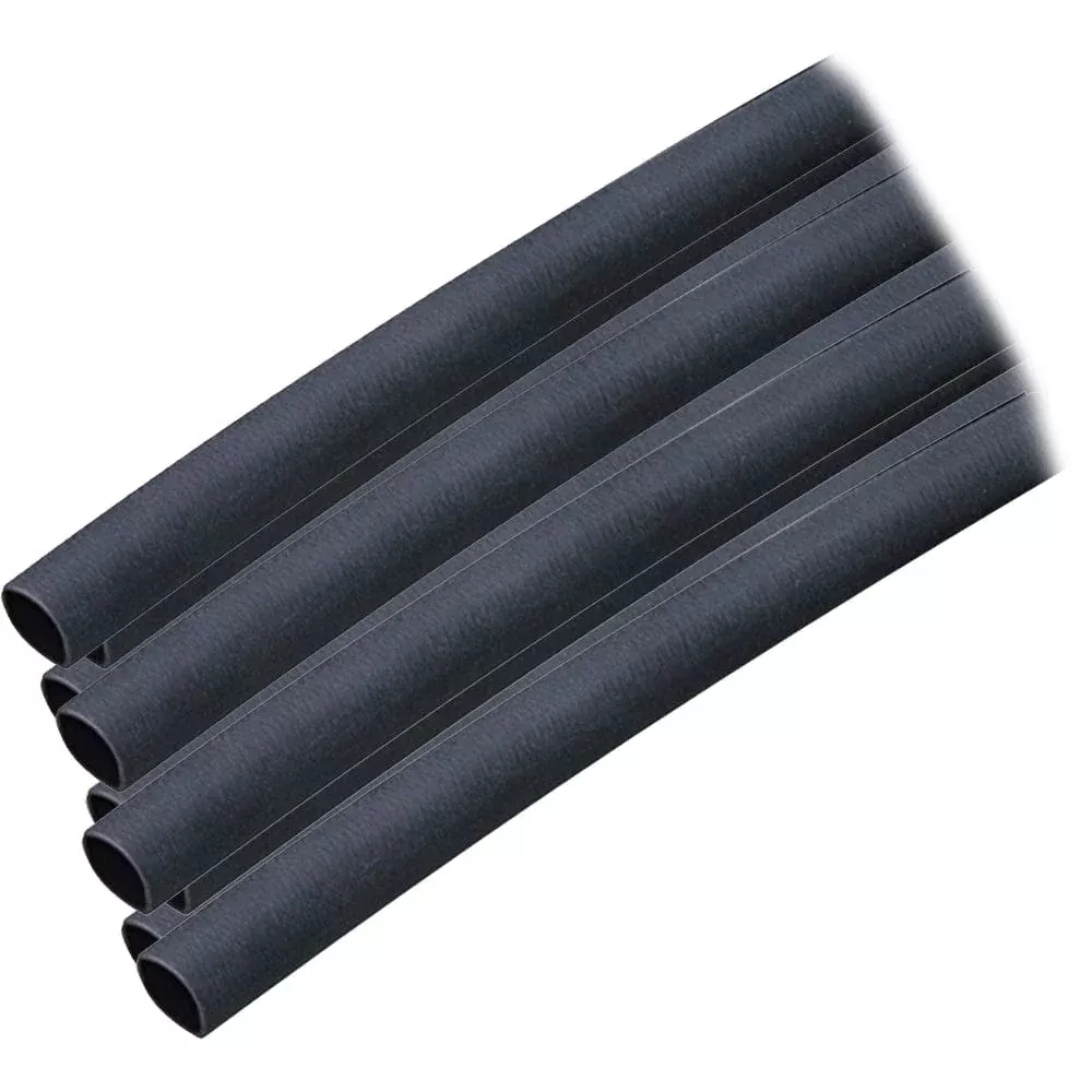 Ancor Adhesive Lined Heat Shrink Tubing (ALT) – 1/4″ x 6″ – 10-Pack – Black