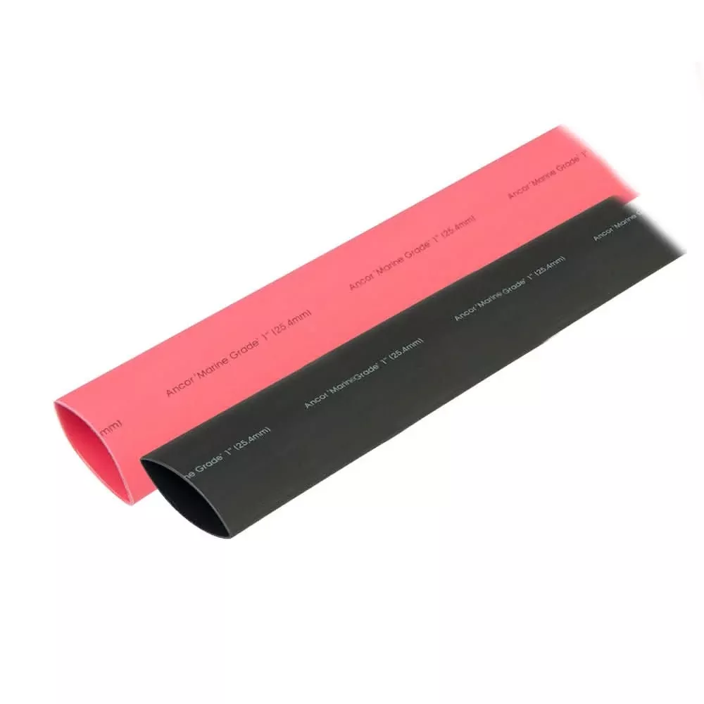 Ancor Heat Shrink Tubing 1" x 3" - Black & Red Combo - 307602