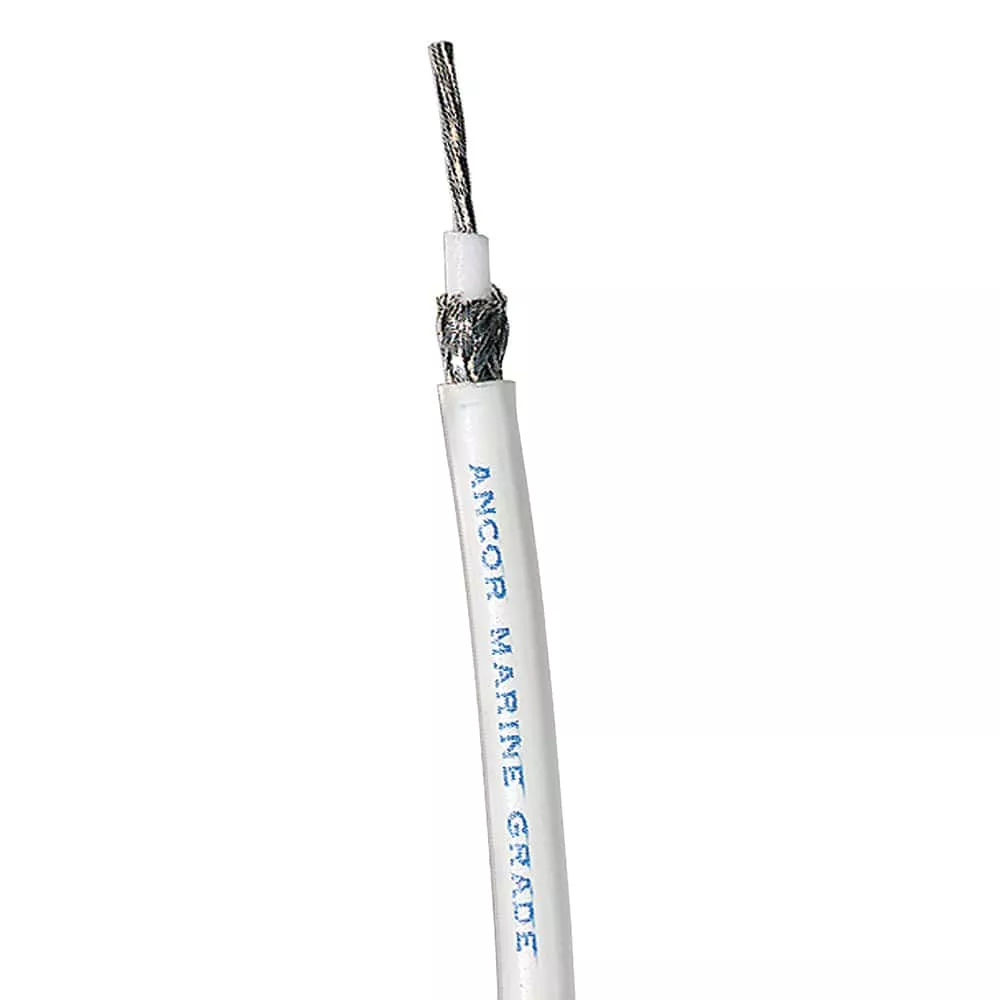Ancor RG 8X White Tinned Coaxial Cable - 250'