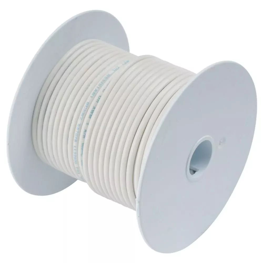 Ancor White 18 AWG Tinned Copper Wire - 100' - 100910