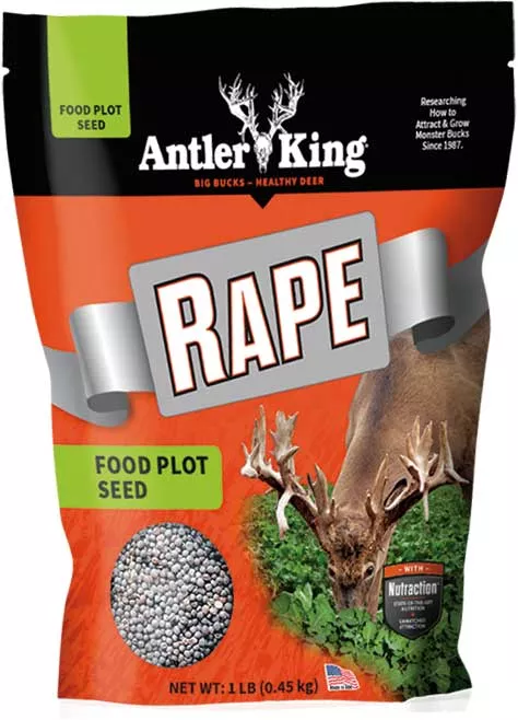Antler King | Rape 1 lb Bag | Annual Food Plot Seed | For 1/4 Acre