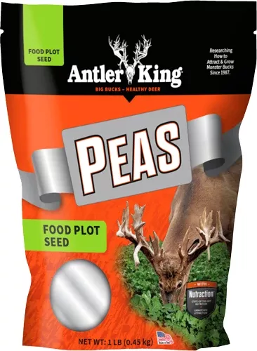 Antler King | Winter Peas 1 lb Bag | Annual Food Plot Seed | For 1/40 Acre