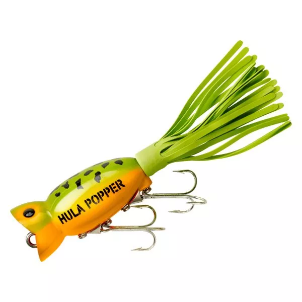 Arbogast Hula Popper 2″ 3/8 Oz Frog #A760-07