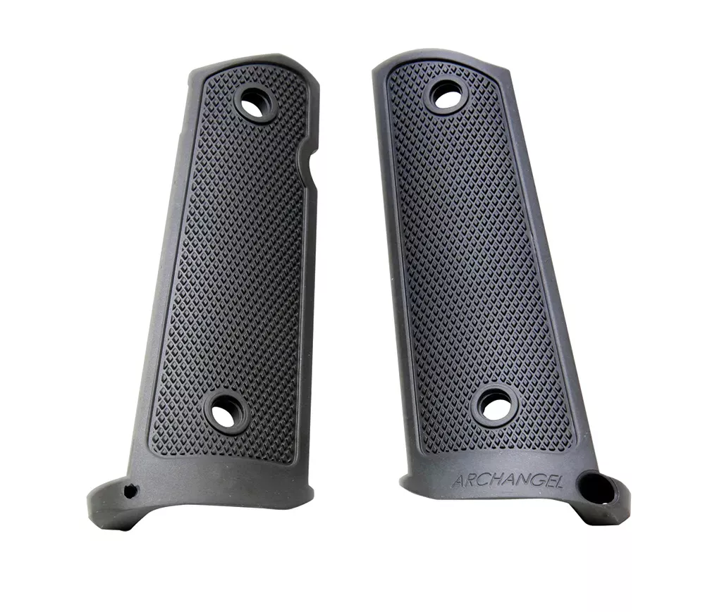 Archangel Grip PanelsMade of Aluminum With Black Anodized Diamond Checkering Finish for 1911 Government