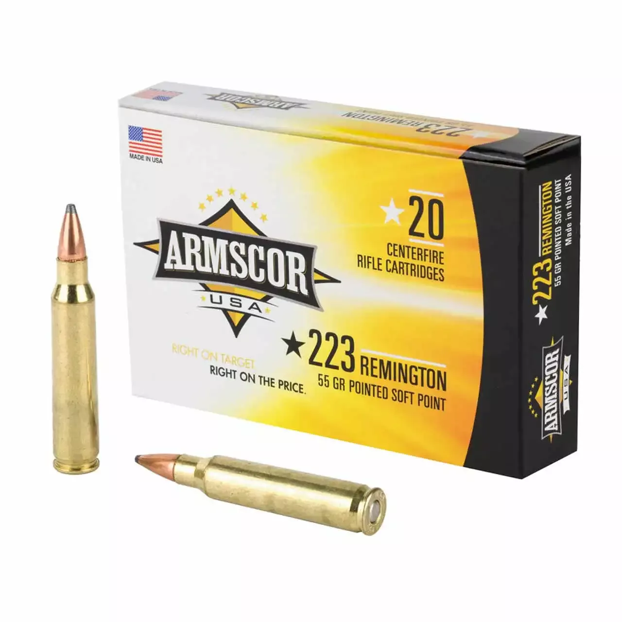 Armscor 223 Rem 55 Gr Pointed Soft Point (PSP) 20/Box