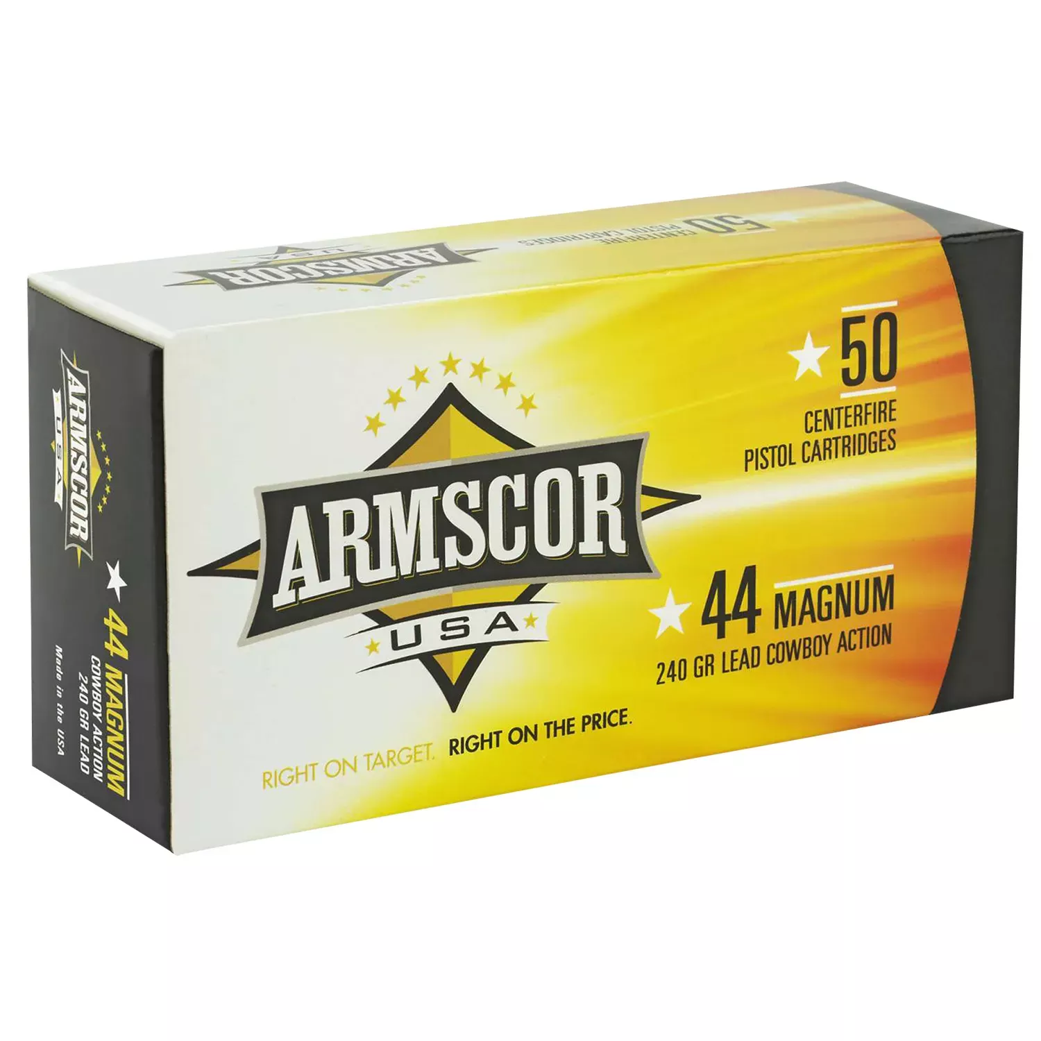 Armscor USA 44 Rem Mag 240 gr Semi Wadcutter 50 Per Box