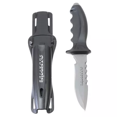 ATOMIC AQUATICS Ti6 Titanium Pointed Tip Knife (07-0007-3P)