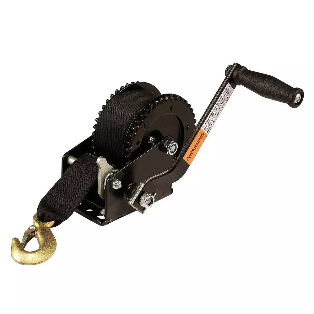 Attwood 2000 lb Dual Drive Winch – 2″ x 20 Nylon Strap [11195-4]