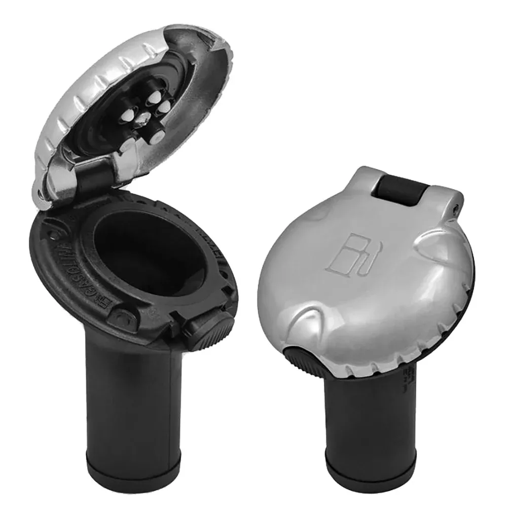 Attwood Deck Fill f/Carbon Canister System – Angled BodyScalloped Chrome Cap [99DFCCAZ1S]