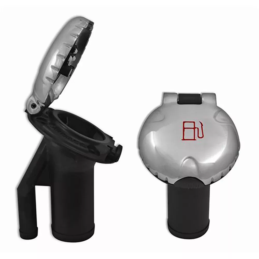 Attwood Deck Fill f/Pressure Relief Systems – Angled BodyScalloped Stainless Steel Cap [99DFPVAS1S]