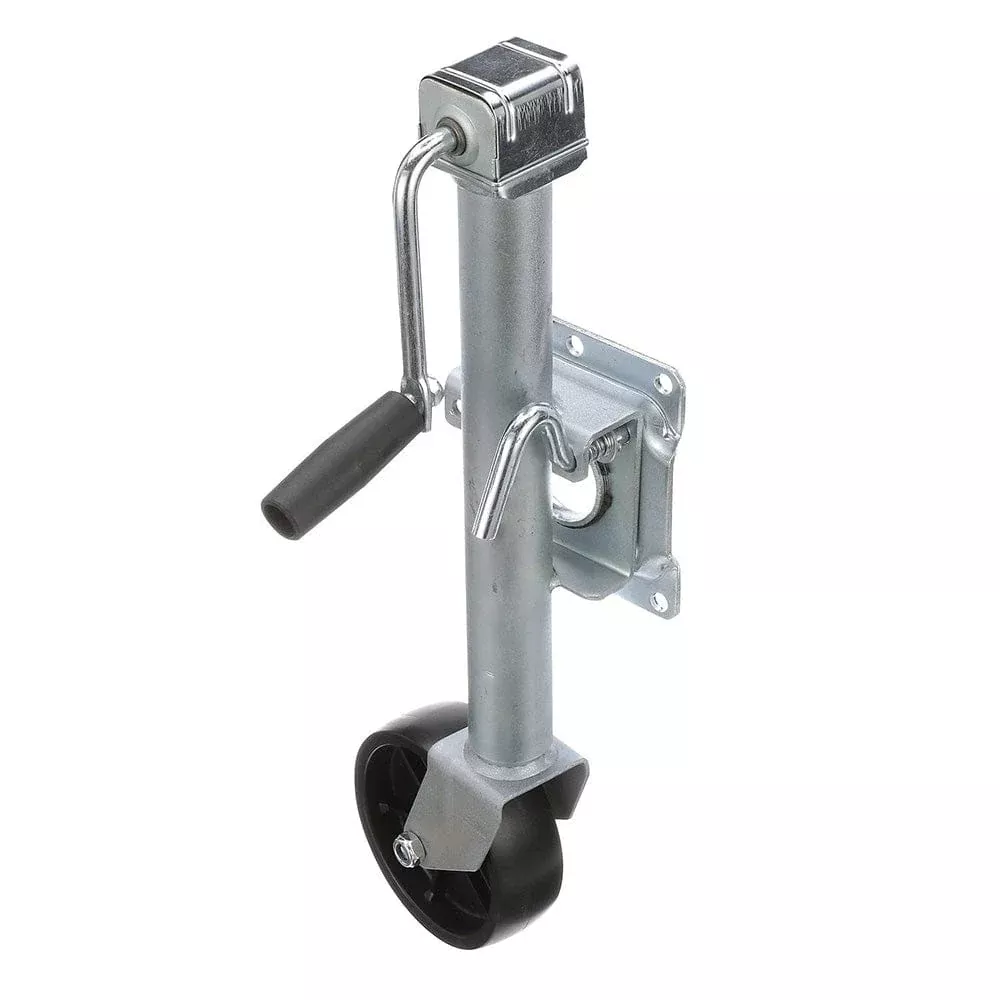 Attwood Fold-Up Trailer Jack – 1000 lb Capacity – Single Wheel