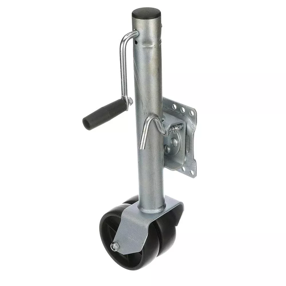 Attwood Fold-Up Trailer Jack – 1500 lb Capacity – Dual Wheel