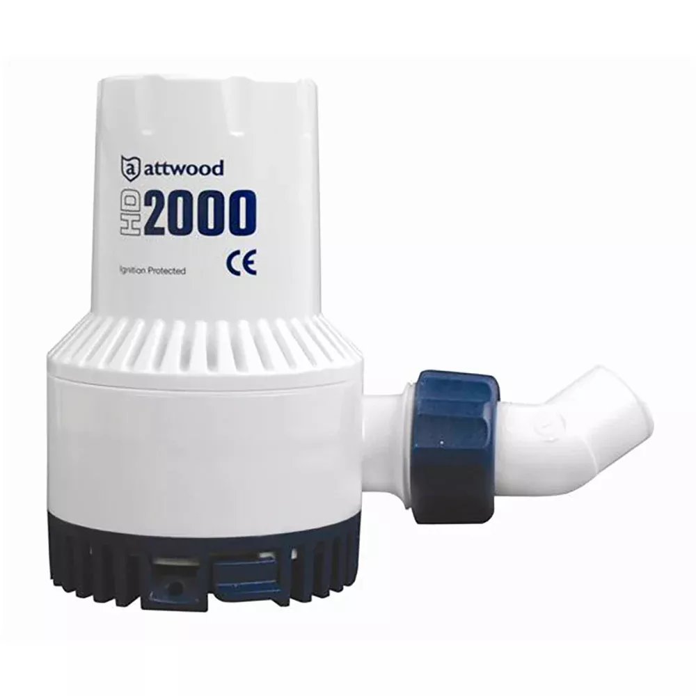 Attwood HD2000 Heavy Duty Bilge Pump – 24V2000 GPH [4770-4]